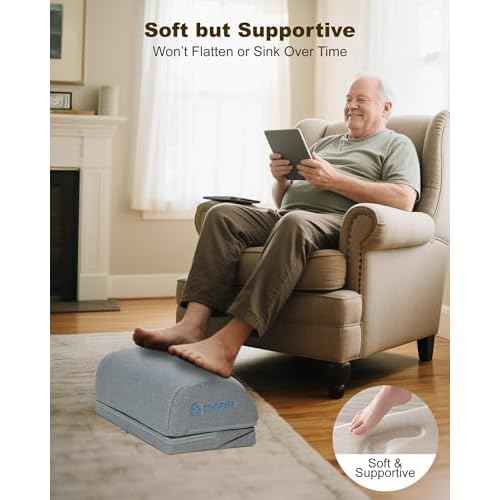 Comfier Foot Rest Under Desk at Work with Heat,Vibration,Foot Heater Foot Warmer,3 Height Under Desk Foot Rest for Office Chair,Gaming Chair Footstool, Ergonomic Heated Footrest,Computer Desk Use