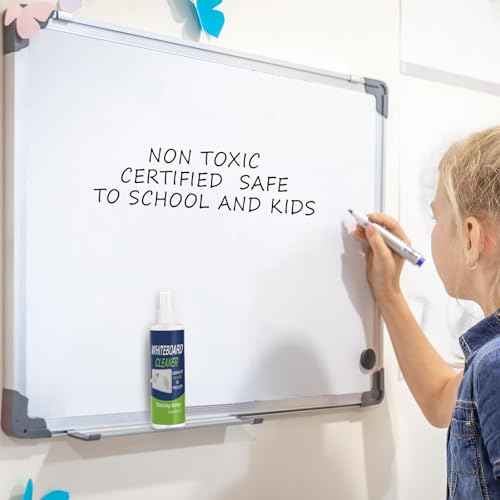 12 Pack Whiteboard Cleaner Spray Bottle 8.5oz Dry Erase Board Surface Cleaner White Board Cleaning Spray Removes Stubborn Marks from Chalkboard