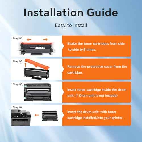 TN760 High Yield Toner Cartridge, Compatible Toner Cartridge Replacement for Brother TN760 TN-760 TN730, Compatible for HL-L2350DW HL-L2370DW MFC-L2750DW DCP-L2550DW Printer (Black 4 Pack)