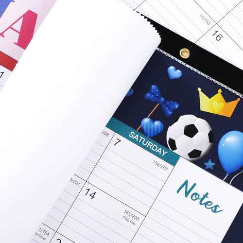 2026 Desk Calendar - 2026 Calendar from January 2026 to December 2026, 17" x 12", 12 Monthly Theme Desk Calendar with Protector Corner, Large Blocks