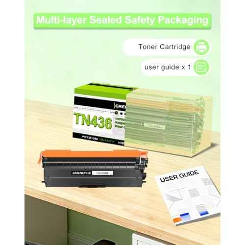 greencycle Black Compatible Toner Cartridge Replacement for Brother TN436 TN-436 TN436BK TN433 TN431 Work with HL-L8360CDW HL-L8360CDWT MFC-L8900CDW HL-L8260CDW MFC-L8610CDW Printer (2 Pack)