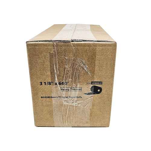 (4 Rolls - 1 Case) 3 1/8" x 660' heavy thermal paper - nautilus hyosung halo - 80 GSM ATM Special Thermal Paper Rolls - BuyRegisterRolls
