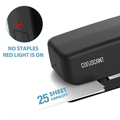 Coruscant Electric Stapler – 25-Sheet capacity, 24/6 & 26/6 sizes, AC or Battery