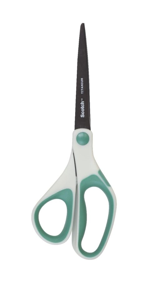 Scotch 8" Precision Ultra Edge Titanium Scissors, Ideal for Fabric, Crafts, and Photos, 6-Pack