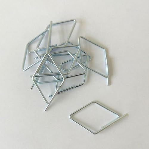 Lucky Line Galvanized Steel Diamond Tag Fasteners, 100 Pack (74800)