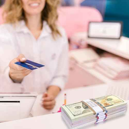 600pcs Money Bands for Cash - Self-Adhesive Money Wrappers for Bills, Currency Straps in 12 ABA Standard Colors, Ideal for Banks, Restaurants and Businesses (50 per Band)