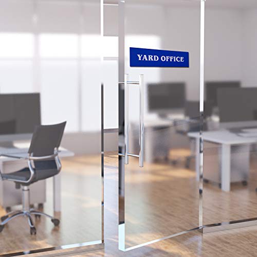 Icomecn Custom Engraved Name Plate 2x8 Inches with Adhesive Backing - Wall or Door Sign