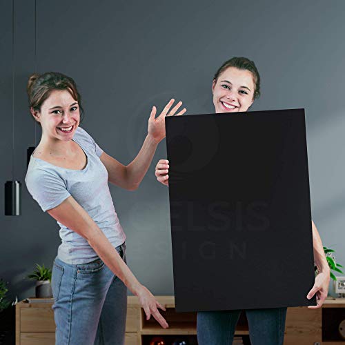 Excelsis Design Black Foam Board 24 x 36 x 3/16" (5mm) Inch, 15 Pack Acid-Free Foam Core Poster Board Sheets for Art, Crafts, Presentation, Vision Board, Signboard, and Party Decorations