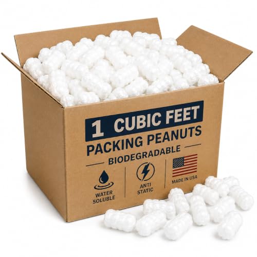 Water Soluble Biodegradable Packing Peanuts for Shipping, Anti