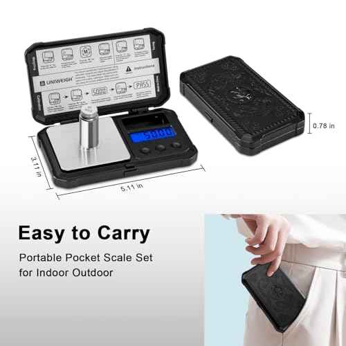 Milligram Scale 50g/0.001g High Precision,Digital mg Scale with LCD/Tare,6 Units Jewelry Scale,Micro gram Scale for Powder,Coins,Gold,Reloading Scale,Included Cal Weight,Batteries