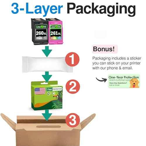 Limeink Compatible Ink Cartridges Replacement for Canon 260 and 261 Ink Cartridges 260XL 261 XL for Canon TS6420 TS6400 PG-260 Pixma TS5320 TS5300 2pk