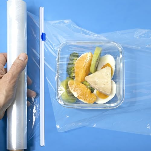 Plastic Wrap Cutter Dispenser 4-Pack for Kitchen Food Wraps & Aluminum Foil