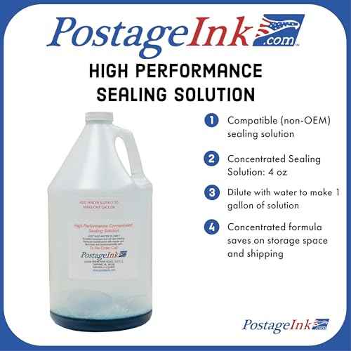 Sealing Solution Concentrate (Makes 1 Gallon) for All Postage Meters; Compatible Replacement for PB 608-0