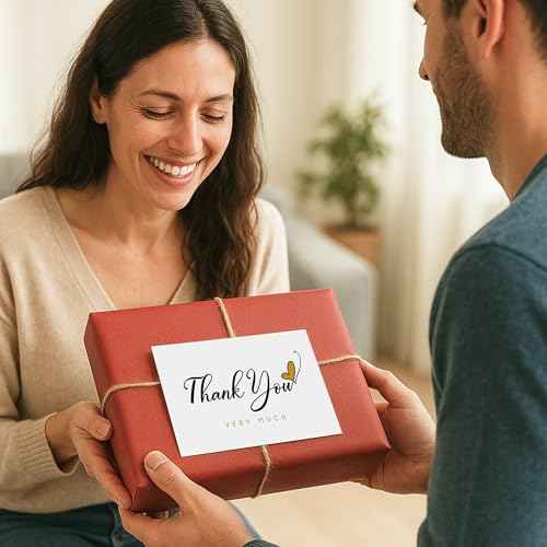 30 Pack Thank You Cards with Envelopes and Stickers ? 4 x 6 in Simple Thank You Notes, Blank Inside, Minimalist Bulk Box Set for Weddings, Baby Showers, Small Businesses, Birthdays