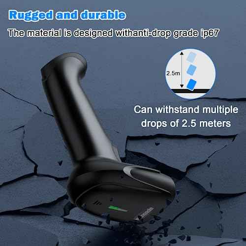 Symcode 2D Wireless Barcode Scanner,Bluetooth6.0 & Wireless2.4G & USB Wired Connection, 1D QR Bar Code Reader Scanner Automatic Fast Precise scanning for Smart Phone, Tablet, PC