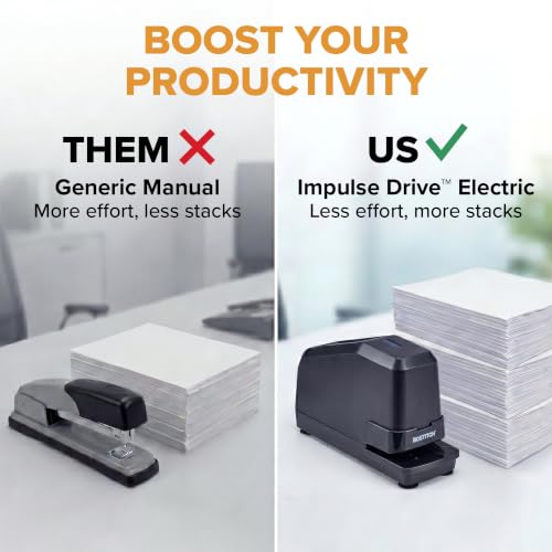 Bostitch Impulse Heavy Duty Electric Stapler - 45 Sheet, Includes 5,000 Staples