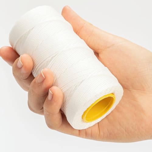 VEAPILS Sail Repair Kit with Waxed Twine, Needle & White Twist - Thick 110yd