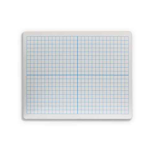 Flipside Products 9" x 12" XY Axis Two-Sided Dry Erase Boards 12 Pack, White Boards, Classroom Pack, Double Sided Lapboard for Class, Reusable for Group Participation, Bulk