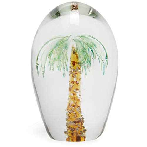 Palm Tree Glass Paperweight