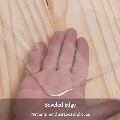 Awnour Clear Desk Mat 36x17 Inches - Transparent Office & Home Protector