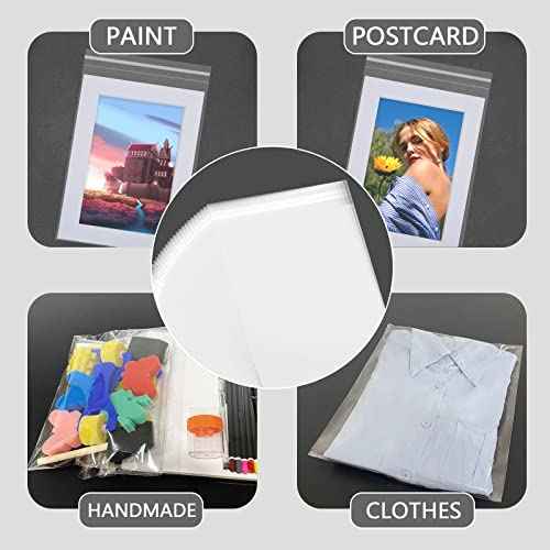 50 Pack Acid-Free Crystal Clear Sleeves Storage Bags for 18x24 Art Prints/Pictures/Photos/Framing Mat Mattes (Bag Size: 18 1/2" x24 2/5")