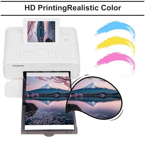 KP-108IN Color Ink and Paper Set Compatible for SELPHY CP1300 CP1500 CP1200 Wireless Compact Photo Printer (4 x 6 inch 108 Ink Paper Sheets + 3 Color Ink Cartridges)
