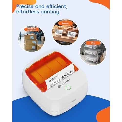 B21 Label Maker Machine with Tape, 2-Inch Wide Waterproof Tape, Bluetooth Portable Label Maker for Small Business, Office, Home, School Organization