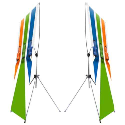 Premium X Banner Stand 24"*72" Perfect for Restaurant and Store Display with Portable Travel Bag (24"*72") £¨STAND ONLY£© (2 Units)