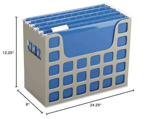Pendaflex Desktop File, 9-1/2" H x 12-1/4" W x 6" D, Putty, Each (23010EE)