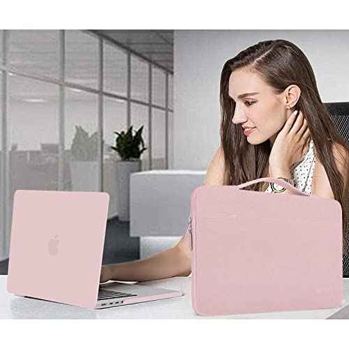 MOSISO Compatible with MacBook Pro 14 inch Case 2025 2024 2023 2022 2021 M5 M4 M3 M2 M1 A3434 A3112 A3185 A3401 A2918 A2992 A2779 A2442, Case&Bag&Keyboard Skin&Webcam Cover&ScreenFilm, Rose Quartz