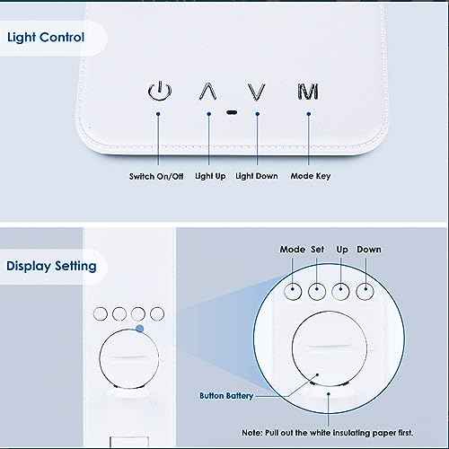 Multifunctional LED Desk Lamp with Wireless Charger,USB Charging Port,Clock,Phone Holder,Desk Lamps for Home Office,Eye-Caring Reading Lamp,Study Lamp for Boys,Girls,Teens,White