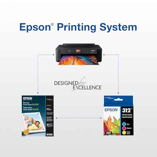 EPSON 312 Claria Photo HD Ink High Capacity Cyan Cartridge (T312XL220-S) Works with Expression Photo XP-8500, XP-8600, XP-8700, XP-15000