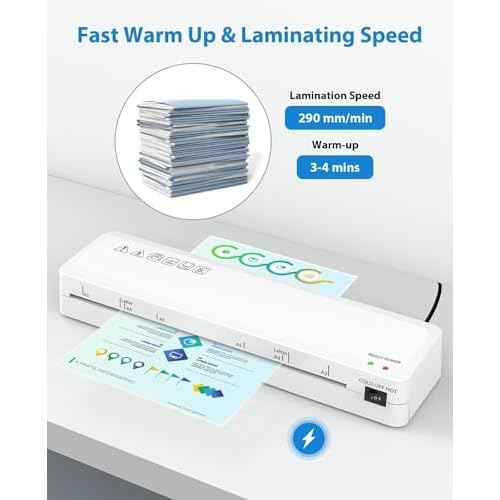 Laminator Machine, Sweleke A3 Laminating Machine with 5 Laminating Sheets, 11x 17 Thermal Lamination Machine for Home, 13 Inch Laminator Machine Hot and Cold for School Office Use