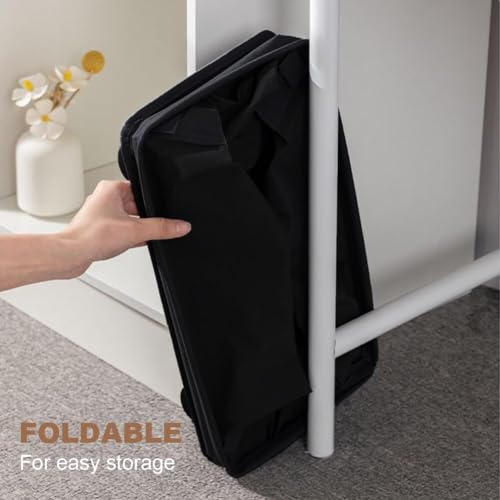 2 Pack Under Desk Utility Cart, 21L Mobile Rolling Cart, Multipurpose Organizer, Storage Basket with Caster Wheels for Home Office School