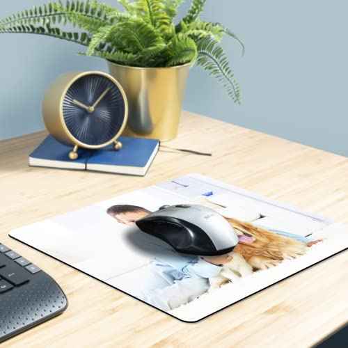 100Pcs Sublimation Mouse Pads Blanks White Mouse Mat Bulk for Sublimation Transfer Heat Press Printing DIY Crafts Mousepad for Custom with Non Slip Bottom,22 x 18 x 0.2 cm