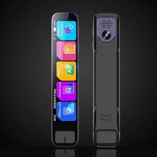 Chat Gpt Pen - Ai Scanning Smart Pen - Ai Smart Pen for Real-Time Translation - Handheld Scanner Translator - Text Scanner & 60+ Offline Translations with HD Touchscreen