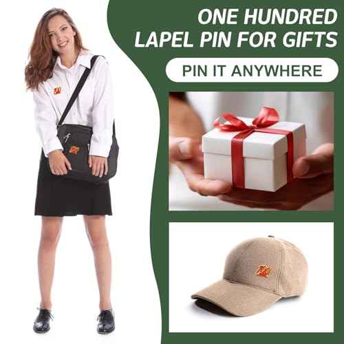 XunYee 100 Pcs 100 Shapes School Enamel Pins Employee Appreciate Reward Label Pins for Students Classroom Teacher Back to School Employees Gift