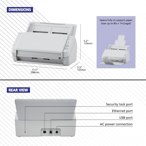 Ricoh SP-1130N High-Speed Duplex Document Scanner with Ethernet & USB