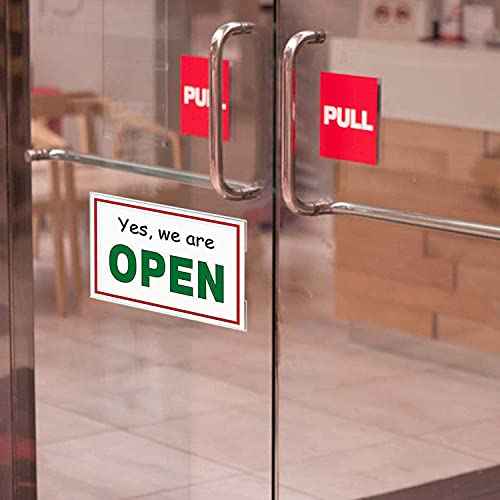 Dingelex Acrylic 8.5x11 Horizontal Sign Holder, Clear Plastic Wall Mount, 12 Pack, No Drilling, Landscape