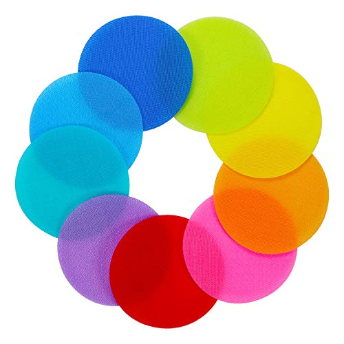 4 Inch Reusable Carpet Floor Markers for Classroom & Sports Activities - 72 Pack