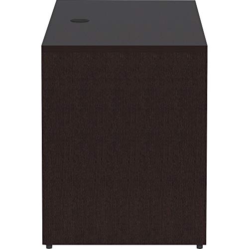 Lorell, LLR18213, Essentials Espresso Laminate Credenza Shell, 1 Each