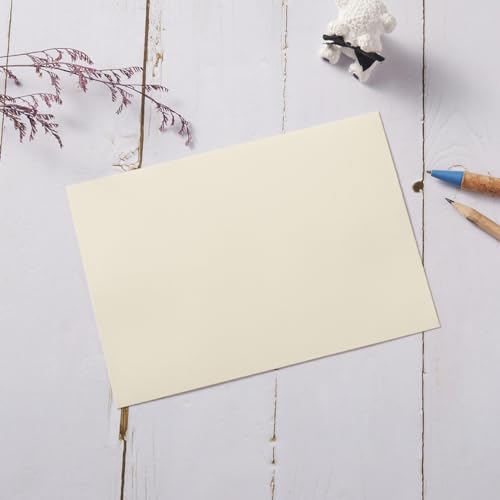 Toperd Cream A4 Envelopes with 4x6 Cards - 100 Pack Invitation Supplies