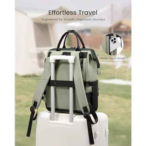LOVEVOOK Laptop Backpack for Women, 15.6 Inch Travel Backpack for Work College Business, Water Resistant Teacher Nurse Bag with Large Capacity, School Bookbag Bags Cute Daypack for Woman Girls