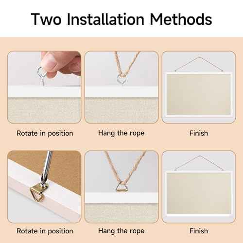 24x36 Inch Cork Board for Wall Hanging with Linen, Bulletin Board with Push Pins, Mounted Memo Message Board for Home Office Decor, Dorm Room Essentials, Classroom Organization