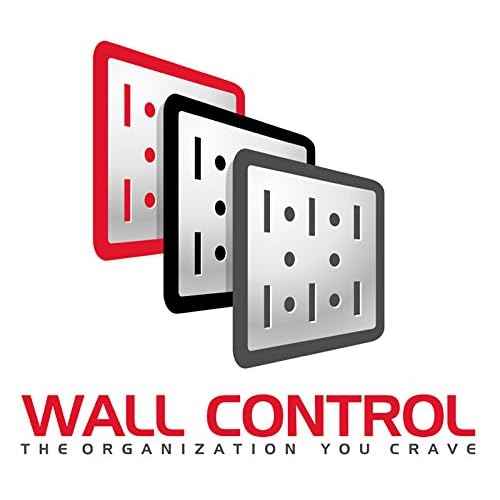 Wall Control KT-200-DLX B Slotted Storage Panel Deluxe Metal Hook Assortment, Black