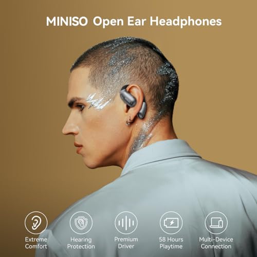 MINISO X28 AI Translation Earbuds Real Time 135 Language Translator Earbuds Wireless Bluetooth 5.4 Open Ear Headphones Translation Music Calls Earphones fit iOS & Android for Travel Business Learning