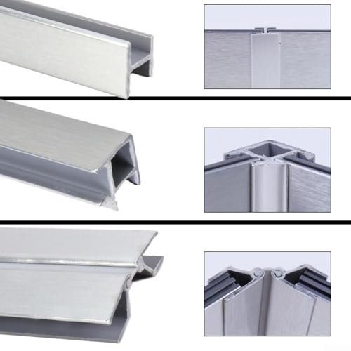 Shophubio 90° Base Connector for Kitchen Plinth Panels – Aluminum Skirting Corner Joint 360°-12cm (Silver)