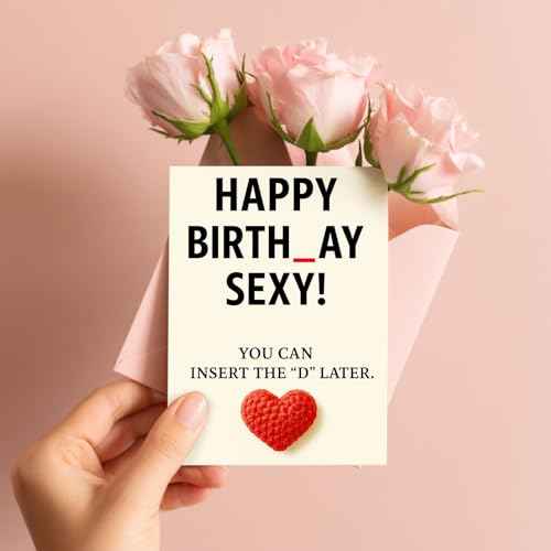 Gifts for Men | Funny Birthday Card & Gifts for Men Husband Boyfriend Him, Happy Bday Card, Handmade Humorous Bday Greeting Card, Cute & Hilarious