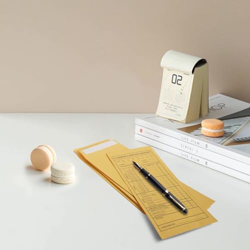 TQQBUU Classic 1000 Pcs Cash Deposit Envelopes with Gummed Flaps - 28lb Kraft Business Cash Envelopes for Retail & Restaurants