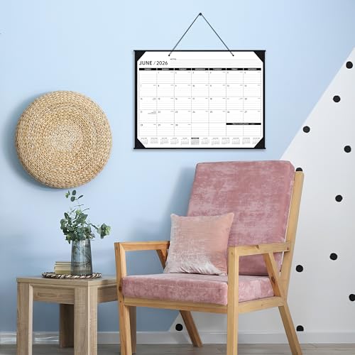 2026 Desk Calendar - JAN. 2026 ? DEC. 2026, 22" x 17", Large Desk Calendar 2026, 12 Monthly Desk/Wall Calendar 2-in-1, Corner Protector, Desk Pad, Large Ruled Blocks